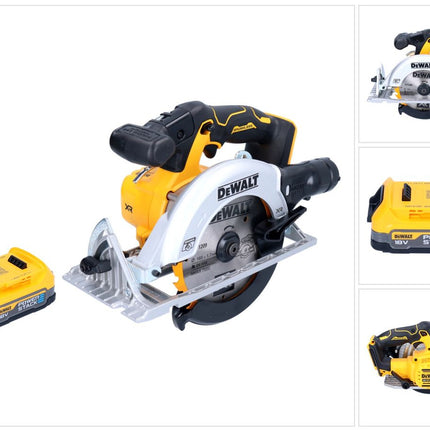 Akumulatorowa pilarka tarczowa DeWalt DCS 565 N 18 V 165 mm bezszczotkowa + 1x akumulator Powerstack 1,7 Ah - bez ładowarki