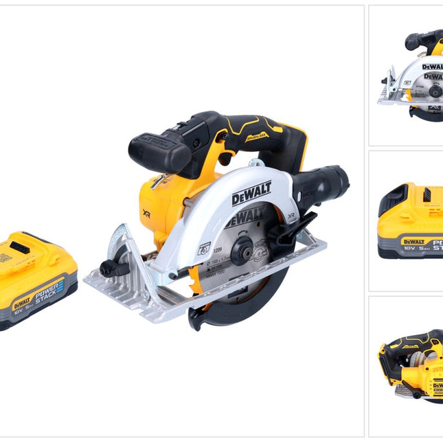Akumulatorowa pilarka tarczowa DeWalt DCS 565 N 18 V 165 mm bezszczotkowa + 1x akumulator Powerstack 5,0 Ah - bez ładowarki