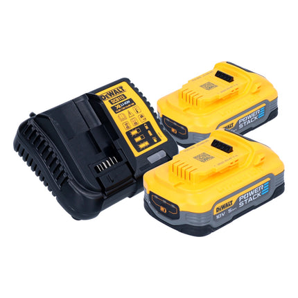 Akumulatorowa pilarka tarczowa DeWalt DCS 565 H2 18 V 165 mm bezszczotkowa + 2x akumulator Powerstack 5,0 Ah + ładowarka