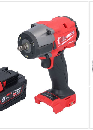 Milwaukee M18 FMTIW2F38-501 Akku Schlagschrauber 18 V 745 Nm 3/8" Brushless + 1x Akku 5,0 Ah - ohne Ladegerät