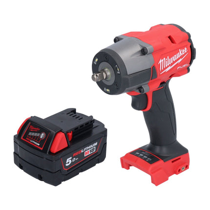 Milwaukee M18 FMTIW2F38-501 Akumulatorowy klucz udarowy 18 V 745 Nm 3/8" bezszczotkowy + 1x akumulator 5,0 Ah - bez ładowarki
