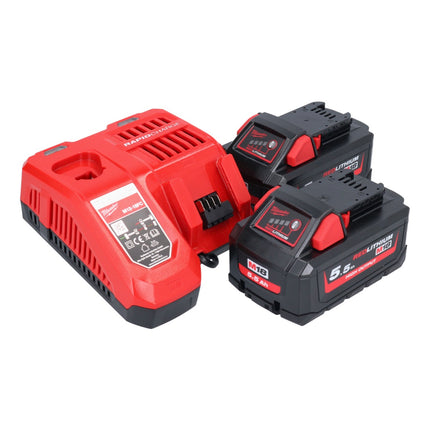 Milwaukee M18 FMTIW2F38-552 Akumulatorowy klucz udarowy 18 V 745 Nm 3/8" bezszczotkowy + 2x akumulator 5,5 Ah + ładowarka