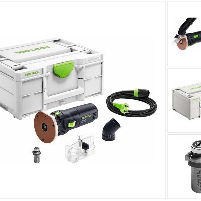 Festool OFK 500 Q-Plus R3 frezarka krawędziowa 450 W + frez zaokrąglający 3 mm + Systainer ( 576225 )