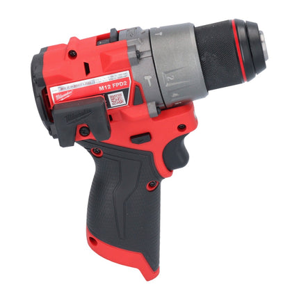 Milwaukee M12 FPD2-201 akumulatorowa wiertarko-wkrętarka udarowa 12 V 45 Nm bezszczotkowa + 1x akumulator 2,0 Ah - bez ładowarki