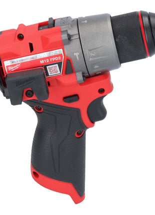 Milwaukee M12 FPD2-252 akumulatorowa wiertarka udarowa 12 V 45 Nm bezszczotkowa + 2x akumulator 2,5 Ah + ładowarka