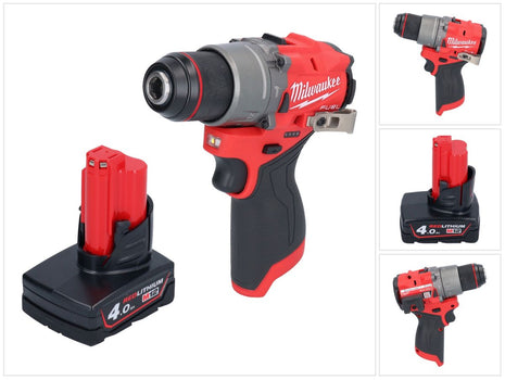 Milwaukee M12 FPD2-401 Akku Schlagbohrschrauber 12 V 45 Nm Brushless + 1x Akku 4,0 Ah - ohne Ladegerät