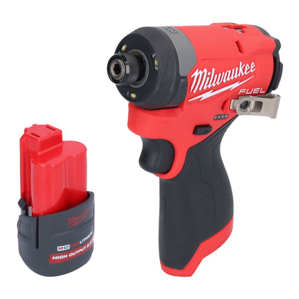 Milwaukee M12 FID2-251 akumulatorowy klucz udarowy 12 V 170 Nm 1/4" bezszczotkowy + 1x akumulator 2,5 Ah - bez ładowarki