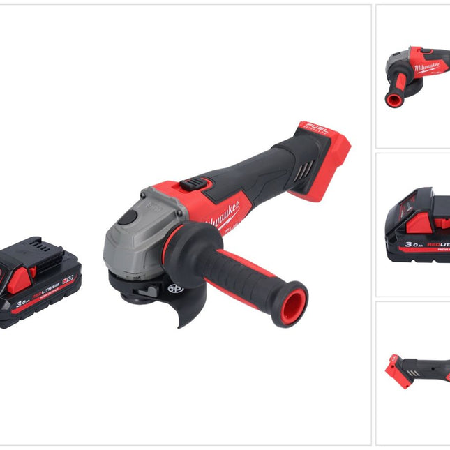 Milwaukee M18 FSAG115X-301 Akumulatorowa szlifierka kątowa 18 V 115 mm bezszczotkowa + 1x akumulator 3,0 Ah - bez ładowarki