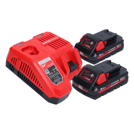 Milwaukee M18 FSAG115X-302 Akumulatorowa szlifierka kątowa 18 V 115 mm bezszczotkowa + 2x akumulator 3,0 Ah + ładowarka