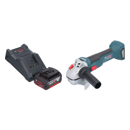 Bosch GWS 18V-10 Profesjonalna akumulatorowa szlifierka kątowa 18 V 115 mm bezszczotkowa + 1x akumulator 4,0 Ah + ładowarka