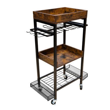 Wózek warsztatowy Toolbrothers na narzędzia elektryczne i ręczne wykonany z metalu 86 x 45 x 30 cm (dł. x szer. x gł.) Kółka transportowe z hamulcami