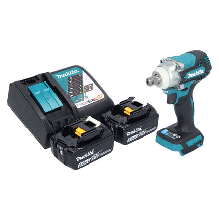 Makita DTW 301 RT akumulatorowy klucz udarowy 18 V 330 Nm 1/2" bezszczotkowy + 2x akumulator 5,0 Ah + ładowarka