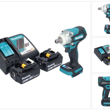 Makita DTW 301 RG akumulatorowy klucz udarowy 18 V 330 Nm 1/2" bezszczotkowy + 2x akumulator 6,0 Ah + ładowarka
