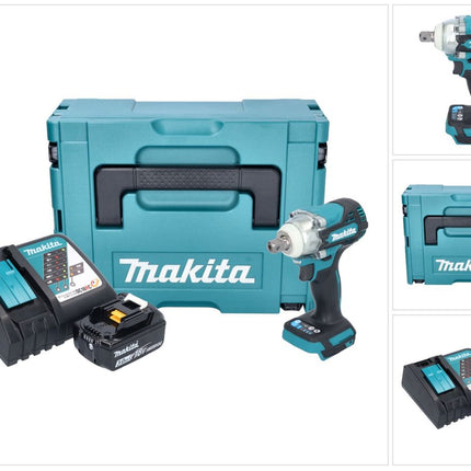 Makita DTW 301 RF1J akumulatorowy klucz udarowy 18 V 330 Nm 1/2" bezszczotkowy + 1x akumulator 3,0 Ah + ładowarka + Makpac