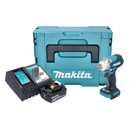 Makita DTW 301 RT1J akumulatorowy klucz udarowy 18 V 330 Nm 1/2" bezszczotkowy + 1x akumulator 5,0 Ah + ładowarka + Makpac