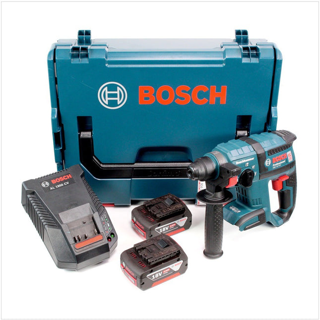 Bosch GBH 18 V-EC brushless Bohrhammer Professional SDS-Plus in L-Boxx mit 2 x GBA 4 Ah Akku und AL 1860 Ladegerät - Toolbrothers