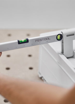 Festool LEYSYS-FT1 Wasserwaage 354 x 12 x 26 mm ( 577220 ) metrisch / INCH Skalierung aus Aluminimumvollprofil - Einsetzbar in Systainer 3 Griff