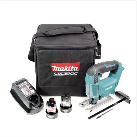 Makita JV 100 D 10,8 V Li-Ion Akku Stichsäge inkl. 2x 1,3 Ah Akku und Ladegerät in Makita Tasche - Toolbrothers