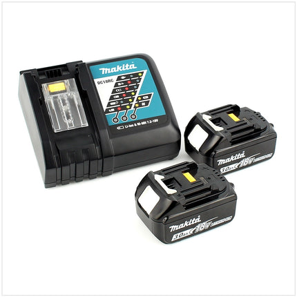 Makita DHR 263 RFJ 2x18V / 36 V SDS-Plus Akku Bohrhammer mit 2 x 3,0 Ah Akku + DC18RC Ladegerät im Makpac 4 - Toolbrothers