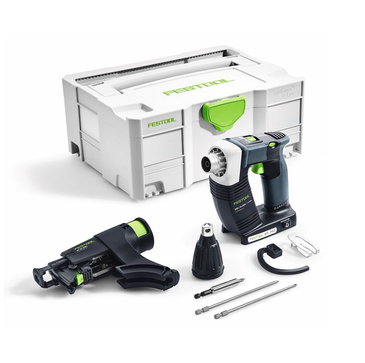 Festool DWC 18-4500 Li-Basic Duradrive akumulatorowa wkrętarka budowlana 18V ( 574747 ) 14Nm bezszczotkowa Solo w systainerze - bez akumulatora, bez ładowarki