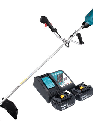 Makita DUR 369 ARM2 débroussailleuse sans fil 36 V ( 2x 18 V ) 43 cm sans brosse + 2x batterie 4,0 Ah + chargeur + chargeur de batterie