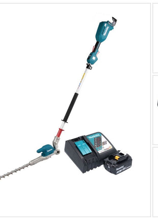 Makita DUN 500 WRF Akku Heckenschneider 18 V 50 cm Brushless + 1x Akku 3,0 Ah + Ladegerät