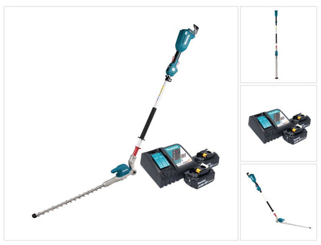 Makita DUN 500 WRG2 Akku Heckenschneider 18 V 50 cm Brushless + 2x Akku 6,0 Ah + Ladegerät