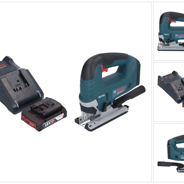 Bosch GST 18V-125 B Profesjonalna wyrzynarka akumulatorowa 18 V 125 mm bezszczotkowa + 1x akumulator 2,0 Ah + ładowarka