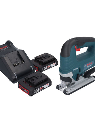 Bosch GST 18V-125 B Profesjonalna wyrzynarka akumulatorowa 18 V 125 mm bezszczotkowa + 2x akumulator 2,0 Ah + ładowarka