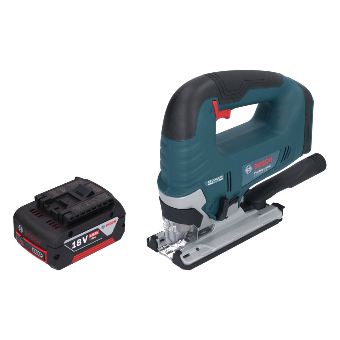Wyrzynarka akumulatorowa Bosch GST 18V-125 B Professional 18 V 125 mm bezszczotkowa + 1x akumulator 5,0 Ah - bez ładowarki