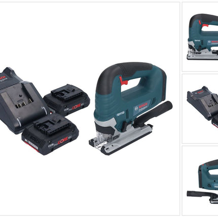 Bosch GST 18V-125 B Profesjonalna wyrzynarka akumulatorowa 18 V 125 mm bezszczotkowa + 2x akumulator ProCORE 4,0 Ah + ładowarka