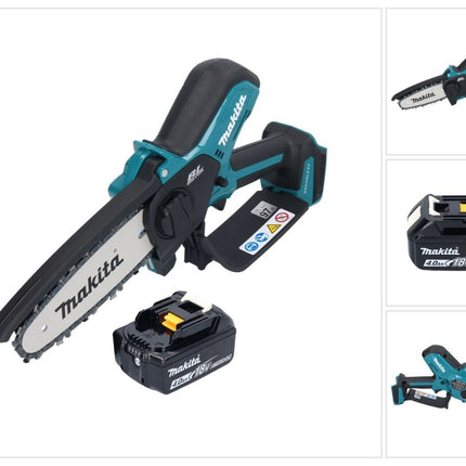 Makita DUC 150 M akumulatorowa pilarka łańcuchowa 18 V 15 cm bezszczotkowa + 1x akumulator 4,0 Ah - bez ładowarki
