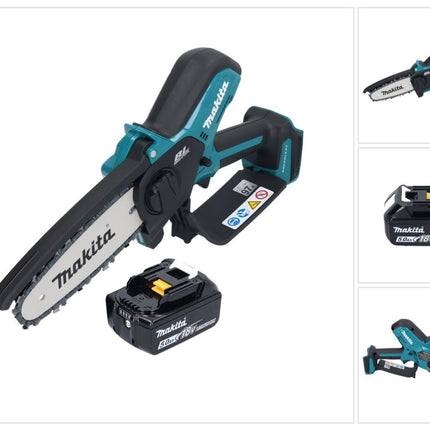 Makita DUC 150 T akumulatorowa pilarka łańcuchowa 18 V 15 cm bezszczotkowa + 1x akumulator 5,0 Ah - bez ładowarki