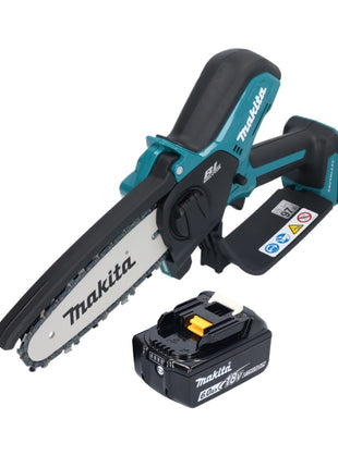 Motosierra a batería Makita DUC 150 G 18 V 15 cm sin escobillas + 1x batería 6,0 Ah - sin cargador