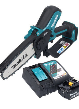 Motosierra a batería Makita DUC 150 RG 18 V 15 cm sin escobillas + 1x batería 6,0 Ah + cargador