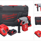 Milwaukee M18 BLHX-301X akumulatorowy młot udarowo-obrotowy 18 V 2,3 J bezszczotkowy + 1x akumulator 3,0 Ah + ładowarka + skrzynka HD