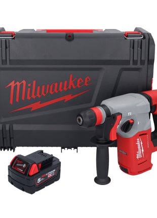 Marteau combiné à batterie Milwaukee M18 BLHX-501X 18 V 2,3 J sans balais + 1x batterie 5,0 Ah + boîtier HD - sans chargeur