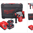 Milwaukee M18 BLHX-552X akumulatorowy młot udarowo-obrotowy 18 V 2,3 J bezszczotkowy + 2x akumulator 5,5 Ah + ładowarka + skrzynka HD