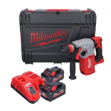 Milwaukee M18 BLHX-552X akumulatorowy młot udarowo-obrotowy 18 V 2,3 J bezszczotkowy + 2x akumulator 5,5 Ah + ładowarka + skrzynka HD