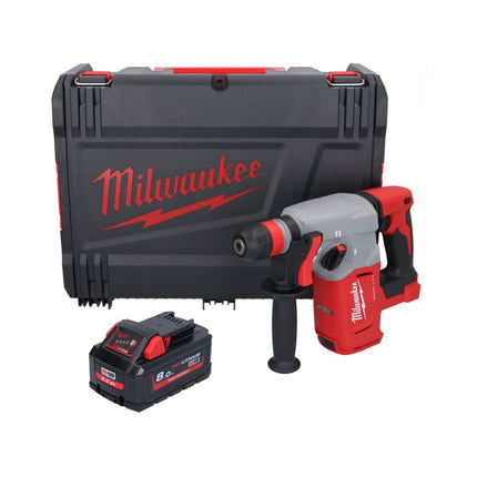 Milwaukee M18 BLHX-801X akumulatorowy młot udarowo-obrotowy 18 V 2,3 J bezszczotkowy + 1x akumulator 8,0 Ah + skrzynka HD - bez ładowarki