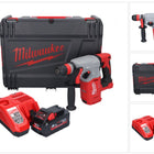 Milwaukee M18 BLHX-801X akumulatorowy młot udarowo-obrotowy 18 V 2,3 J bezszczotkowy + 1x akumulator 8,0 Ah + ładowarka + skrzynka HD