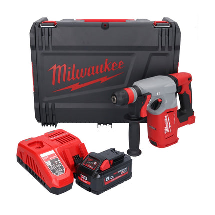 Milwaukee M18 BLHX-801X akumulatorowy młot udarowo-obrotowy 18 V 2,3 J bezszczotkowy + 1x akumulator 8,0 Ah + ładowarka + skrzynka HD