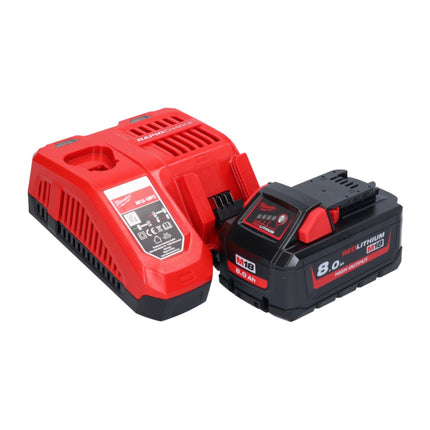 Milwaukee M18 BLHX-801X akumulatorowy młot udarowo-obrotowy 18 V 2,3 J bezszczotkowy + 1x akumulator 8,0 Ah + ładowarka + skrzynka HD
