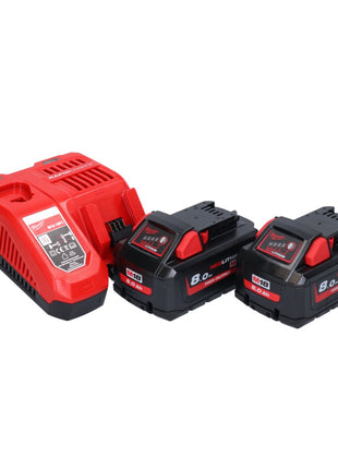 Milwaukee M18 BLHX-802X Akku Kombihammer 18 V 2,3 J Brushless + 2x Akku 8,0 Ah + Ladegerät + HD-Box