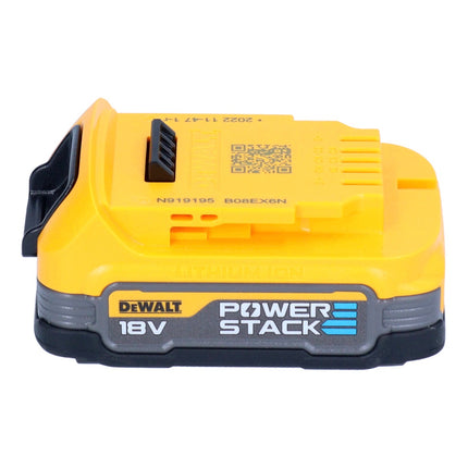 DeWalt DCW 682 NT akumulatorowy płaski frez do kołków 18 V 102 x 20 mm bezszczotkowy + 1x akumulator Powerstack 1,7 Ah + TSTAK - bez ładowarki