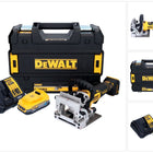Akumulatorowy płaski frez do kołków DeWalt DCW 682 E1T 18 V 102 x 20 mm bezszczotkowy + 1x akumulator Powerstack 1,7 Ah + ładowarka + TSTAK
