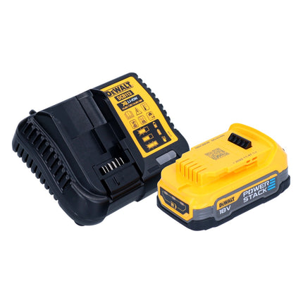 Akumulatorowy płaski frez do kołków DeWalt DCW 682 E1T 18 V 102 x 20 mm bezszczotkowy + 1x akumulator Powerstack 1,7 Ah + ładowarka + TSTAK