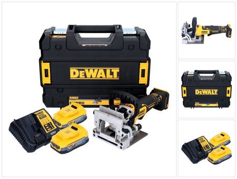 Akumulatorowy płaski frez do kołków DeWalt DCW 682 E2T 18 V 102 x 20 mm bezszczotkowy + 2x akumulator Powerstack 1,7 Ah + ładowarka + TSTAK