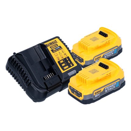 Akumulatorowy płaski frez do kołków DeWalt DCW 682 E2T 18 V 102 x 20 mm bezszczotkowy + 2x akumulator Powerstack 1,7 Ah + ładowarka + TSTAK