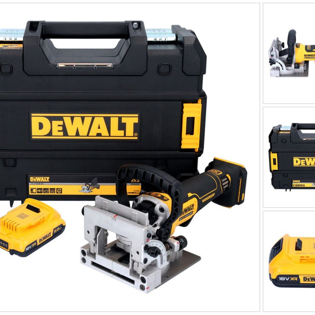 DeWalt DCW 682 NT akumulatorowa frezarka do kołków płaskich 18 V 102 x 20 mm bezszczotkowa + 1x akumulator 2,0 Ah + TSTAK - bez ładowarki
